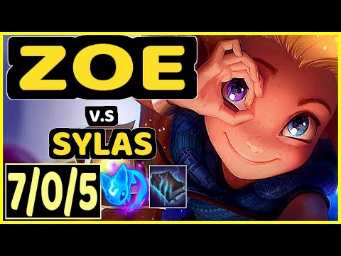 XIOH (ZOE) vs SYLAS - 7/0/5 KDA MID CHALLENGER GAMEPLAY - EUW