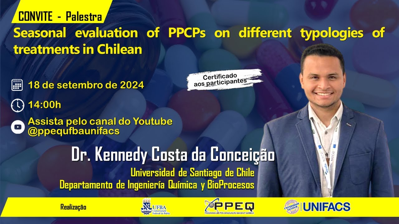 Seasonal evaluation of PPCPs on different typologies of treatments in Chilean