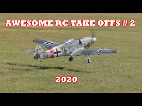 "AWESOME RC TAKE OFFS" -  WW2  FIGHTERS TAKING OFF - TBOBBORAP1 # 2 - 2020