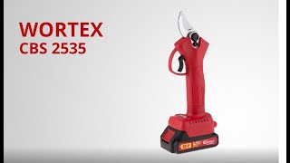Cordless pruner WORTEX CBS 2535