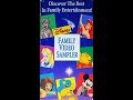 Disney Family Video Sampler 1994 Edition VHS