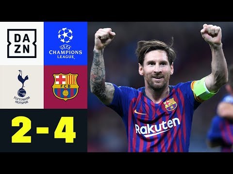 Lionel Messi mit Doppelpack bei Torspektakel: Tottenham - Barcelona 2:4 | UEFA CL | DAZN HL
