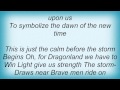 Dragonland - Calm Before The Storm Lyrics