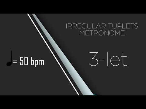 3:1  Tuplets Metronome - triplet in quarter note - 50 bpm