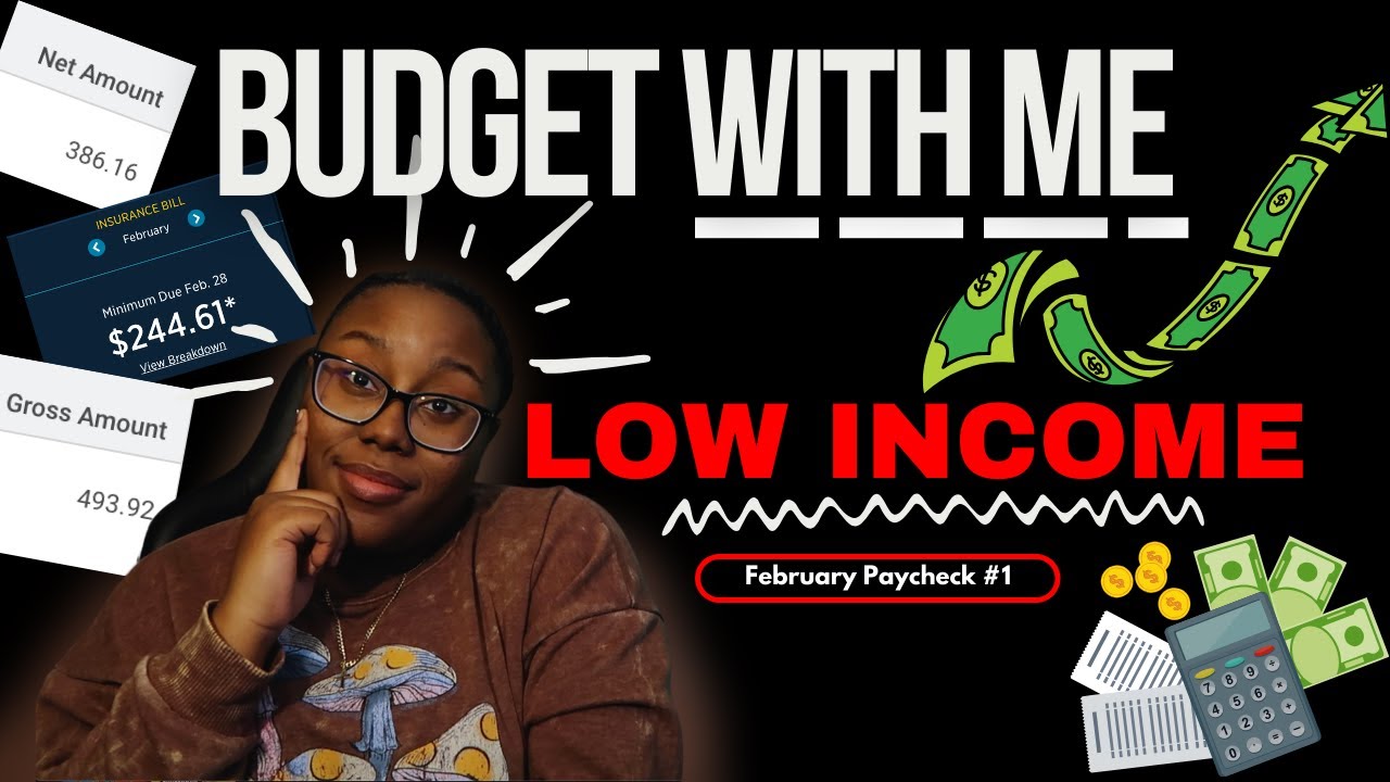 How I Budget My Weekly Paycheck | Low Income | February 2024