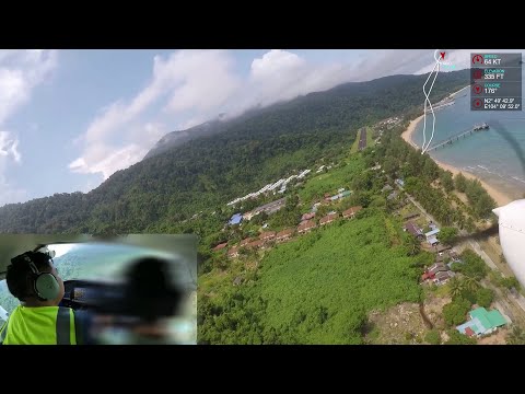 XC 4 - IFR XC training between Seletar and Tioman. 2-way, Tioman go-around, Actual IMC, windshear