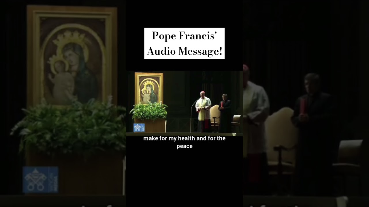 Pope Francis has recorded an audio message for the faithful! #popefrancis #jesus