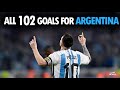 Lionel Messi - All 102 Goals for Argentina!