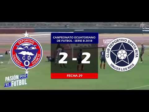 CD Olmedo 2 - 2 CD Santa Rita | Serie B 2018 ~ Fecha 29 |