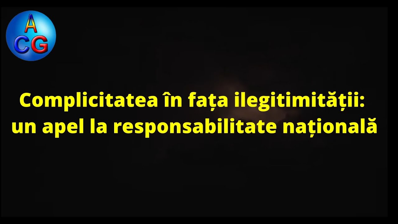 COMPLICITATEA ÎN FAȚA ILEGITIMITĂȚII