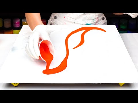 FLUID Paint + EPIC Texture!😮 Volcanic Lava River🔥NEXT LEVEL Acrylic Pouring ~ Mixed Media Art Idea