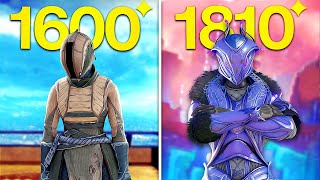Destiny 2 Starter Guide from 1600 to 1810