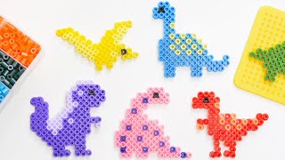 Dinosaur Perler Beads | Free Perler Bead Dino Patterns