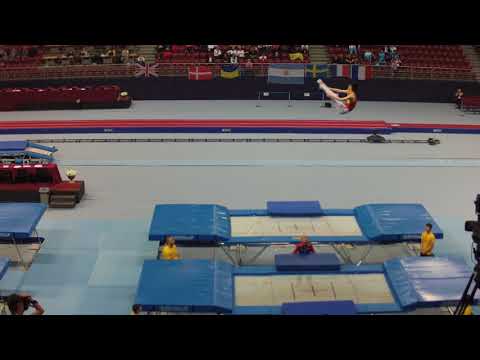 TU Xiao Team Final Trampoline World Championships 2017