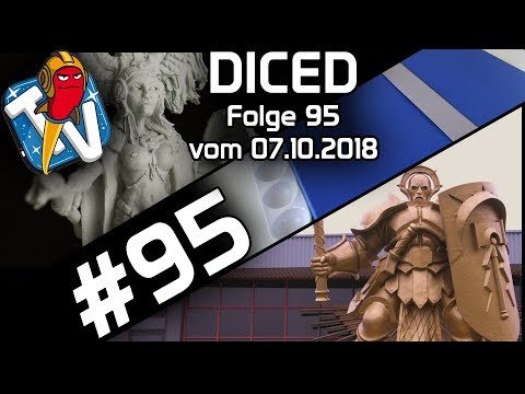 DICED - Die Tabletopshow auf Rocket Beans TV #95 | Warhammer World | Perrys | Mantic Games | DICED