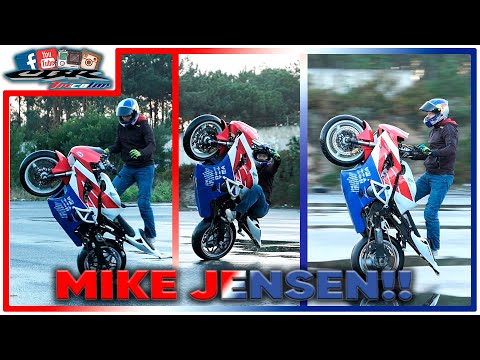 Two times World Stunt Champion, Mike Jensen rode my bike! 😱