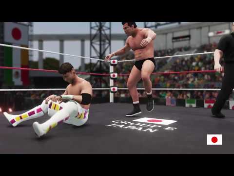 Kushida vs. Tatsumi Fujinami - Pro Wrestling World Cup 2018 (Group E - Japan)