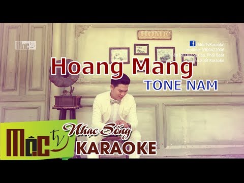 Karaoke Hoang Mang | Tone Nam Beat Chuẩn 2019