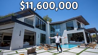 Inside a BEL AIR Modern Mansion with Open Air Atrium