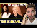 First Time Hearing | Eminem - Rap God | Performed In 40 Styles - 10 second songs |