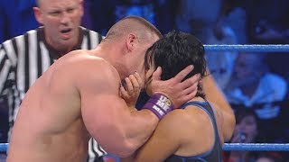 John Cena surprises Vickie Guerrero with a kiss: SmackDown, Dec. 21, 2010