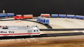 Indian Railways Train Ho Scale Model Speed Accident On Tracks Miniature Model Train