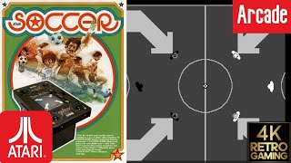 Soccer Arcade ( Atari 1979 ) 4k Gameplay