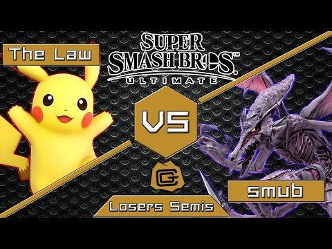The Law (Pikachu) vs smub (Ridley) - Ultimate at The Cave #65 - Losers Semis