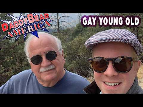 Gay Old Daddybear and Younger Gay Man Journey to California Together