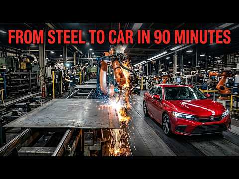 Thumbnail for Inside Honda's Car Factory: How a Honda Is Built in 90 Minutes | Full Assembly Process 🚗 by Automobile, Car, Van, Robot, Honda Civic