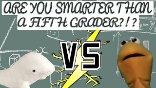 ARE YOU SMARTER THAN A FIFTH GRADER CHALLENGE!!! || Puppetaria Challenges