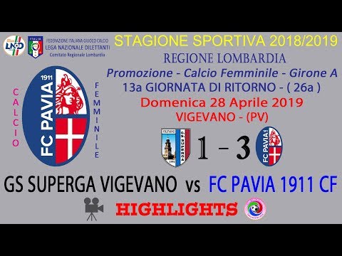 FC PAVIA 1911 CF - stagione 2018/19 - campionato - 13a RITORNO - SUPERGA VIGEVANO