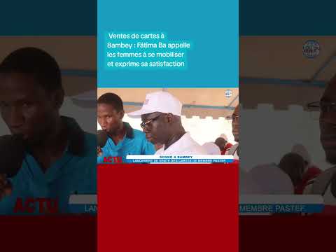 Ventes de cartes à Bambey : Fátima Ba appelle les femmes à se mobiliser et exprime sa satisfaction