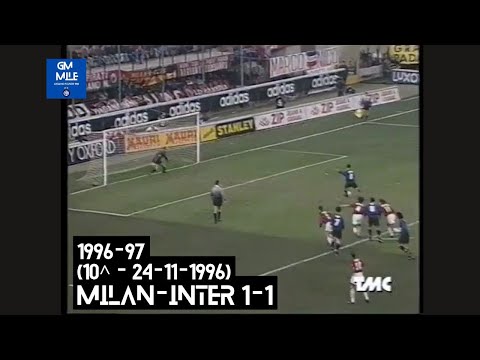 1996-97 (10^ - 24-11-1996) Milan-INTER 1-1 [R.Baggio,Djorkaeff(R)] Servizio Galagol TMC