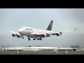 Iron Maiden Ed Force One ABD666 TF AAK Boeing 747 400 Landing At Melbourne Airport