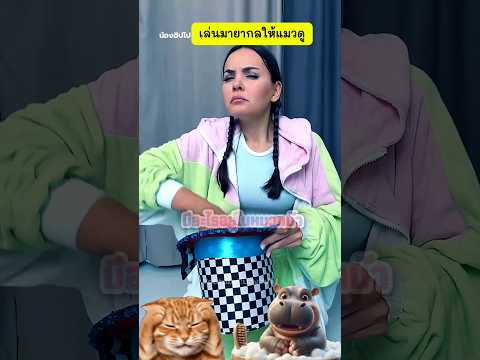 เล่นมายากลให้แมวดู มันตะลึงว่าทำได้ยังไง