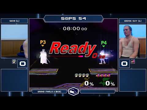 S@PS 54 Melee Singles - Semi (Fox/Marth/Sheik) vs Ideas Guy (Sheik/Falco) - Grand Finals