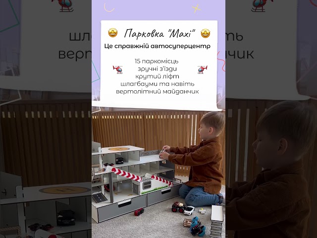 Гараж-парковка NestWood з ліфтом та органайзером Maxi Еко Відео