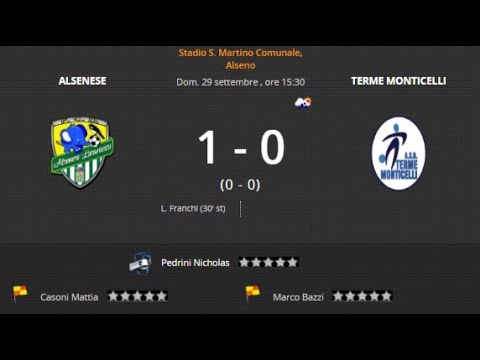 Alsenese vs Terme Monticelli 1 - 0