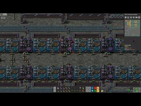 Factorio w/ Krastorio my 1st enrichment test run