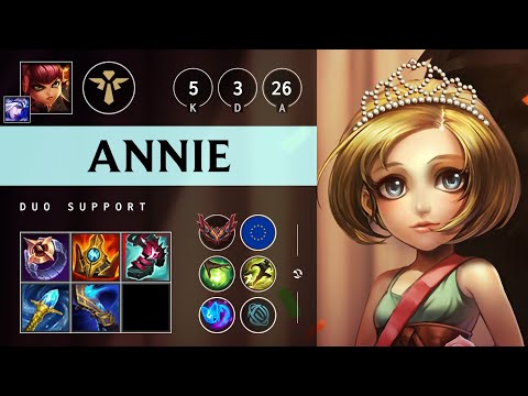 Annie Support vs Nautilus - EUW Grandmaster Patch 25.19