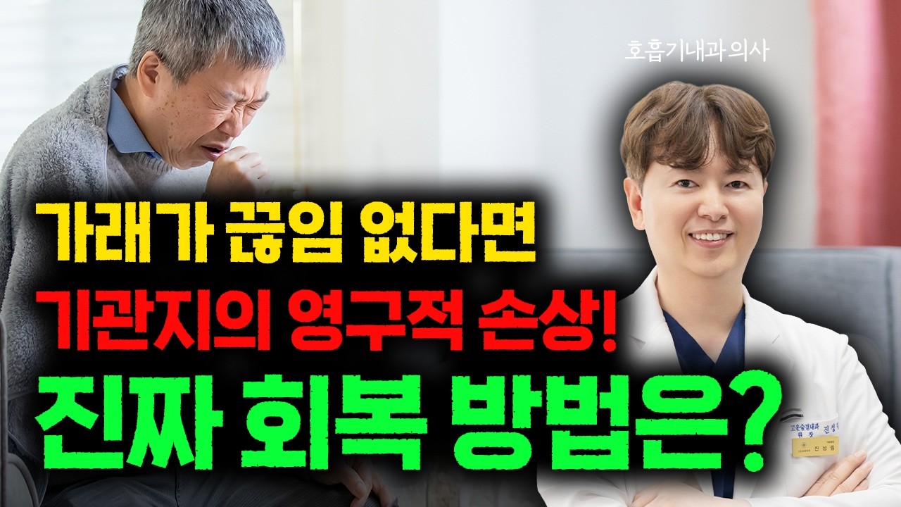 기침이 오래 가는 진짜 이유: 기관지는 한 번 망가지면 돌아오지 않습니다