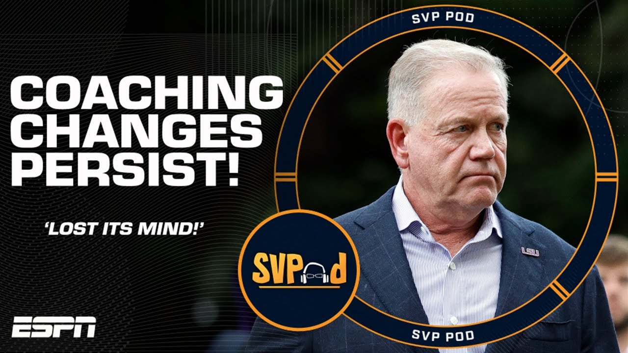 ‘College Football has LOST ITS MIND’ 👀 SVP talks LSU firing Brian Kelly & coaching carousel | SVPod