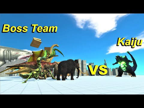 Boss team vs kaiju Animal Revolt Battle Simulator