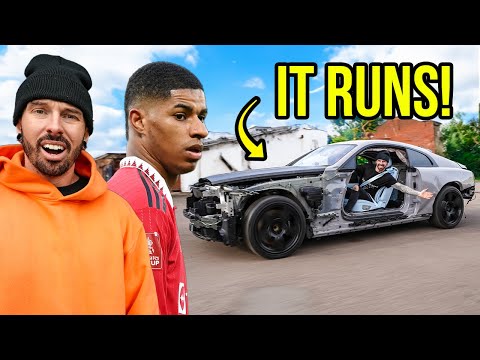 DRIVING MARCUS RASHFORDS WRECKED ROLLS ROYCE FOR THE FIRST TIME