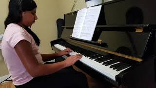 Risha playing Energico from piano adventures