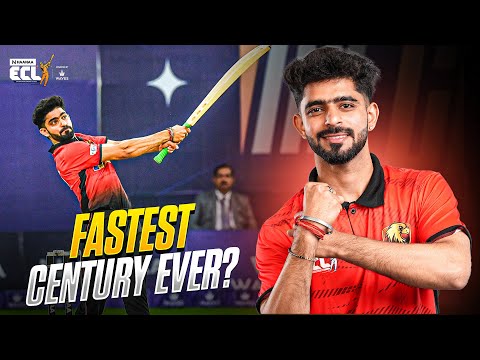 Fastest Century of ECL in just 18 Balls | Fastest half-century | ECLT10