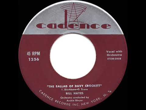 1955 HITS ARCHIVE: Ballad Of Davy Crockett - Bill Hayes (his original #1 version)