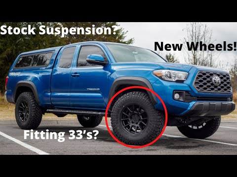 *Fitting 33’s on stock Tacoma suspension* Kenda Klever RT tires Raceline wheels