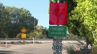 Travelers warned of ramp, lane closures on Hwy 101 starting Sunday
